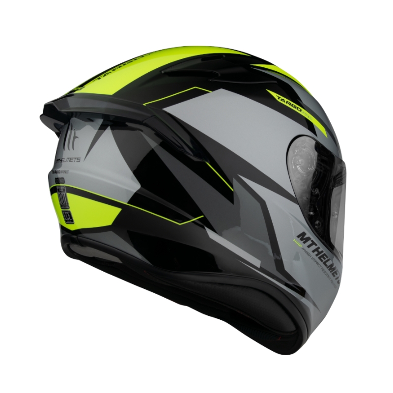 Integrální přilba na motorku MT FF106 Pro Targo Pro Sound černo-šedo-fluo žlutá