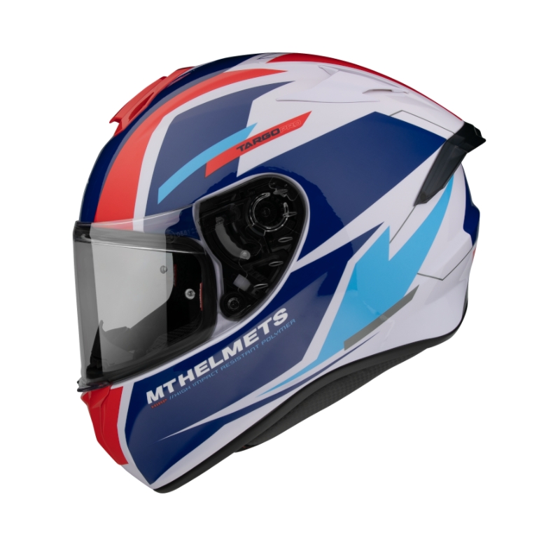 Integrální přilba na motorku MT FF106 Pro Targo Pro Sound modro-bílo-červená