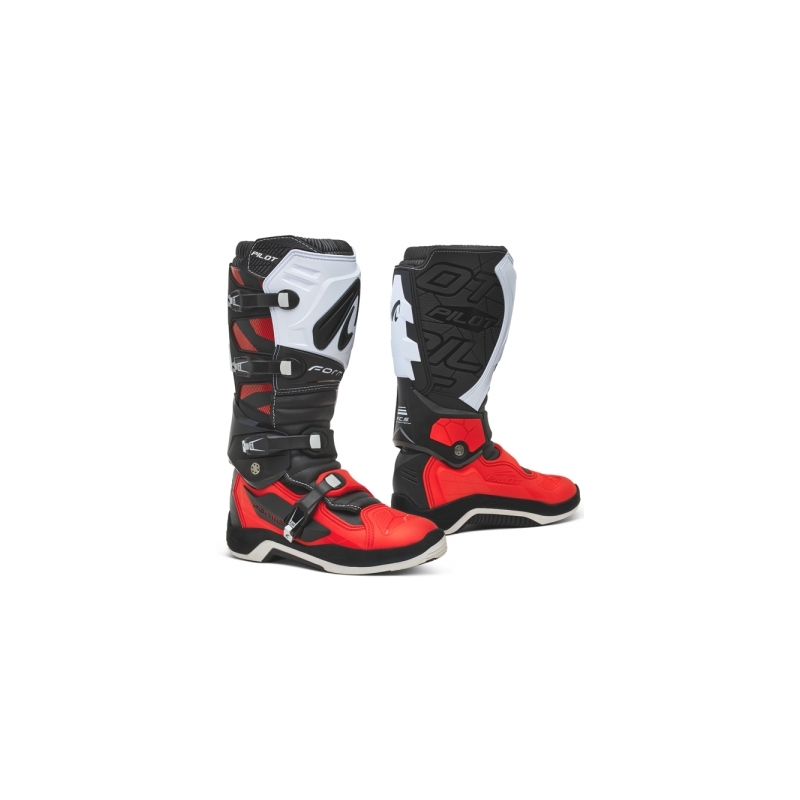 "Forma Pilot" juodai-baltai-raudoni motociklininko batai