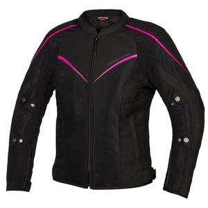 Moteriška motociklininko striukė Rebelhorn Hiflow IV Black-Fluo Pink išpardavimas