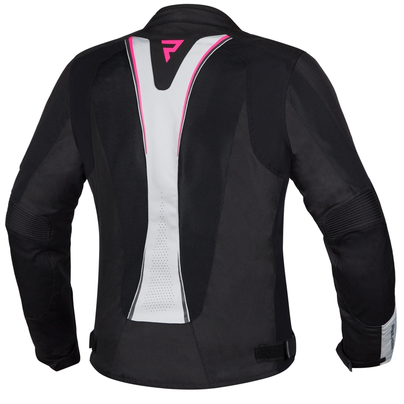 Moteriška motociklininko striukė Rebelhorn Hiflow IV Black-Silver-Pink išpardavimas