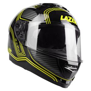 Integruotas motociklininko šalmas "Lazer Rafale EVO Darkside" juoda-pilka-fluo geltona išpardavimas