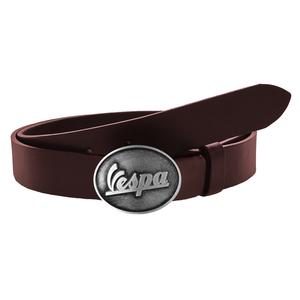 Odinis moto diržas su Vespa sagtimi rudos spalvos