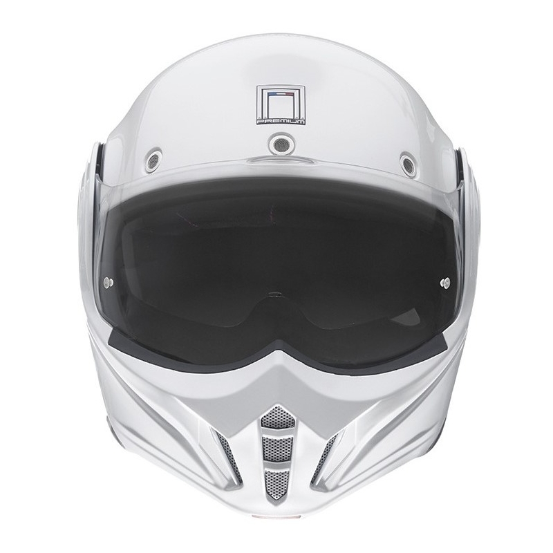 Překlápěcí přilba na motorku NOX PREMIUM Stratos bílá