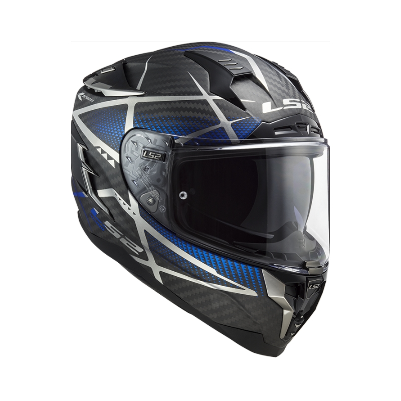 Integrální přilba na motorku LS2 FF327 Challenger C Konic černo-šedo-modrá výprodej