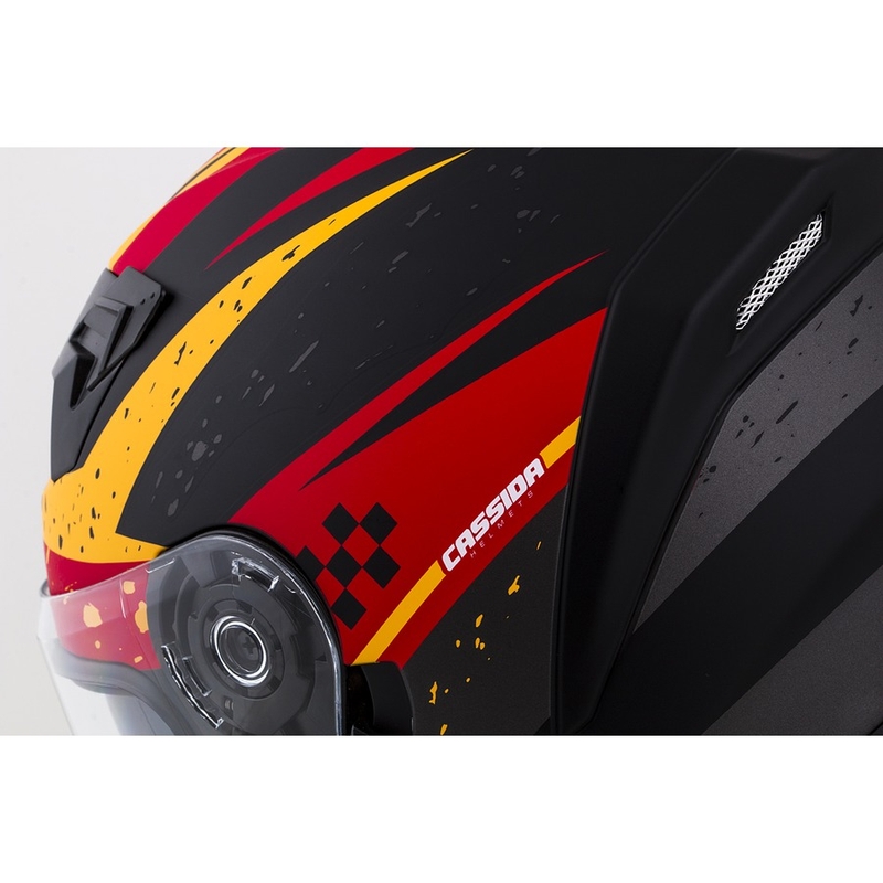 Integral motociklininko šalmas Cassida Integral 3.0 DRFT oranžinis-fluo raudonas