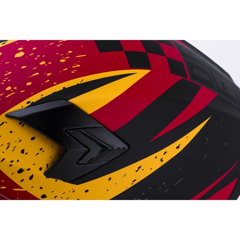 Integral motociklininko šalmas Cassida Integral 3.0 DRFT oranžinis-fluo raudonas