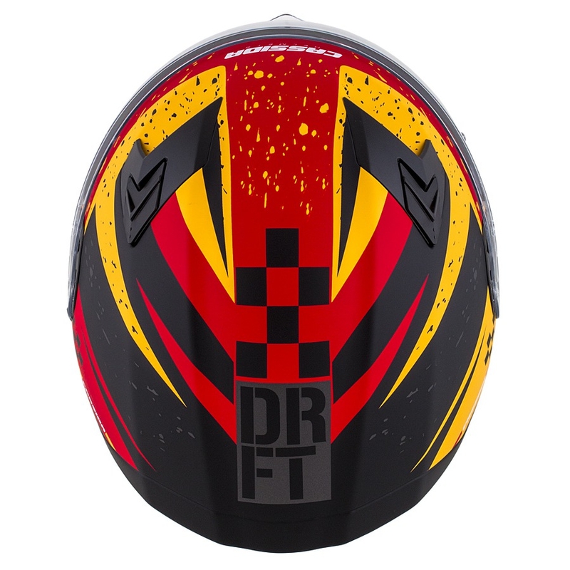 Integral motociklininko šalmas Cassida Integral 3.0 DRFT oranžinis-fluo raudonas