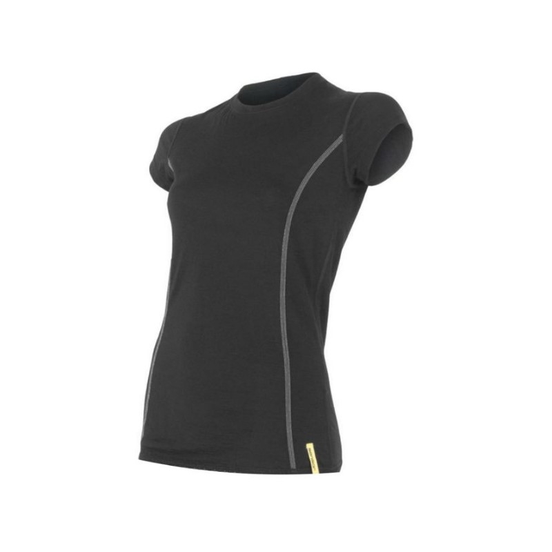 Dámské funkční triko Sensor Merino Active černé - krátký rukáv výprodej