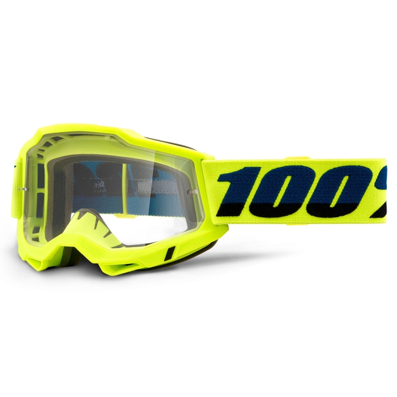Motokrosové brýle 100% ACCURI 2 fluo žluté (čiré plexi)