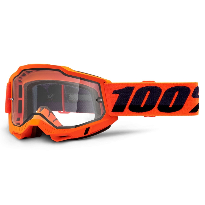 Motokrosové brýle 100% ACCURI 2 oranžové (dvojité čiré plexi)