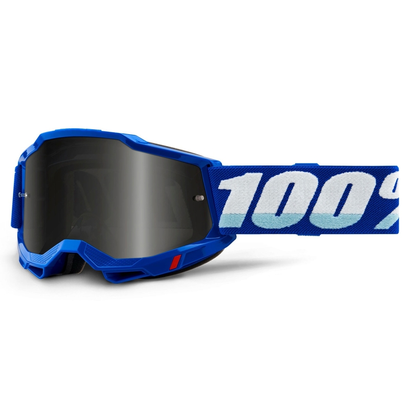 Motokroso akiniai 100% ACCURI 2 blue (dūminiai plexi)