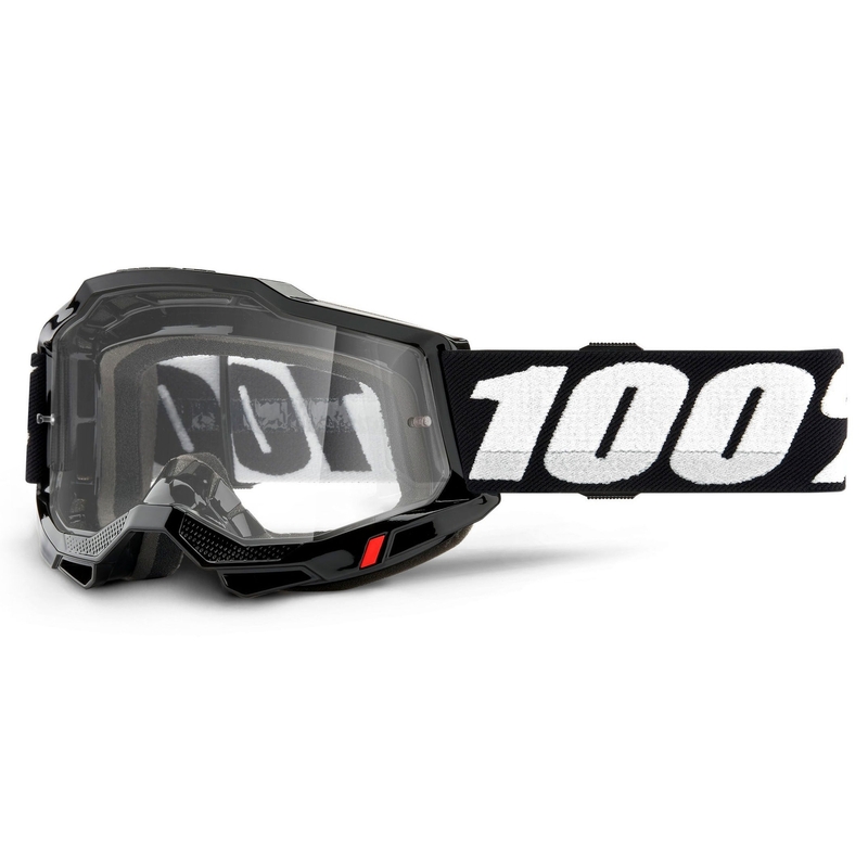 Motokrosové brýle 100% ACCURI 2 OTG černé (čiré plexi)