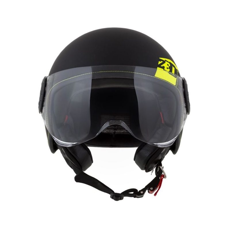 Otevřená přilba na motorku ZED C30 černo-fluo žlutá matná
