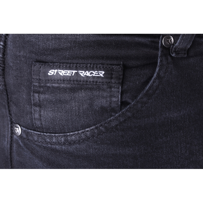 Apkarpyti motociklininko džinsai Street Racer Spike II CE Black