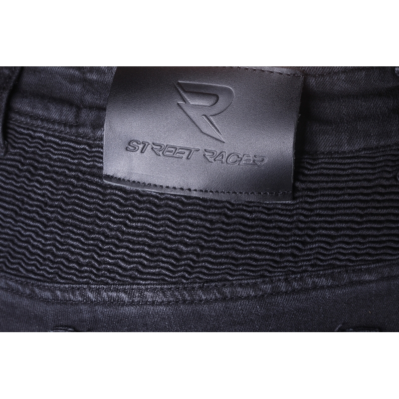 Apkarpyti motociklininko džinsai Street Racer Spike II CE Black
