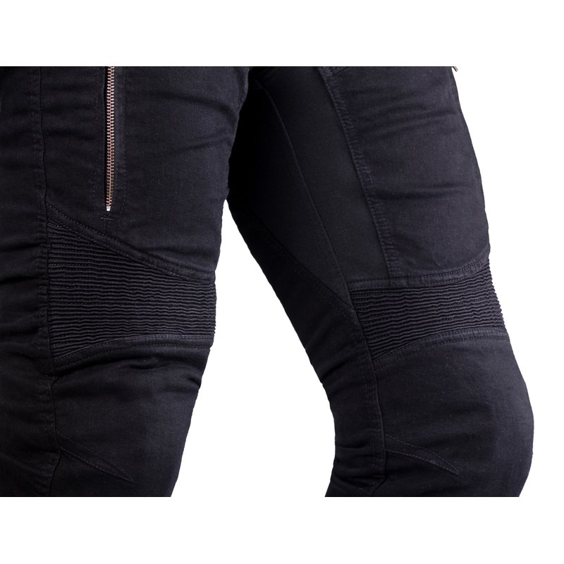 Street Racer Stretch II CE Black Motociklininko džinsai