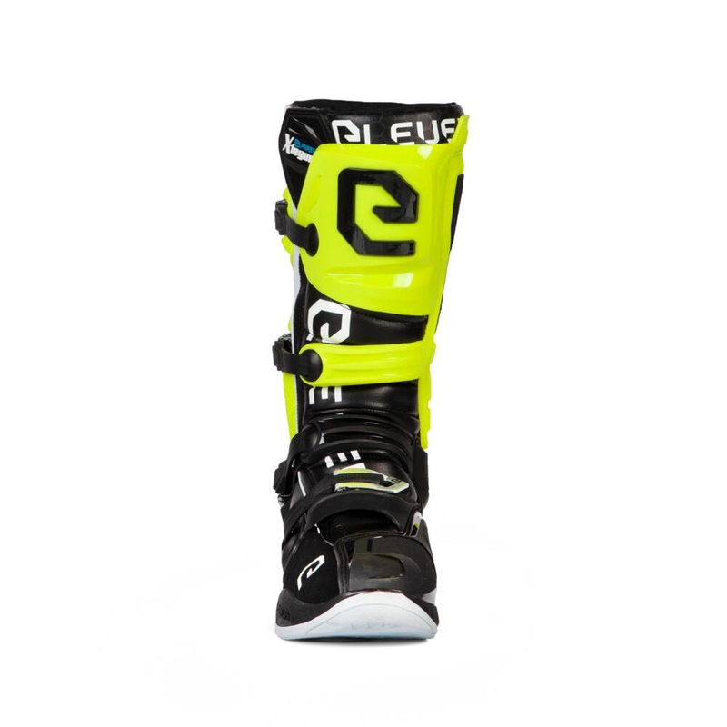 "Eleveit X-Legend" juodai-fluo geltonai-balti motociklininko batai išpardavimas
