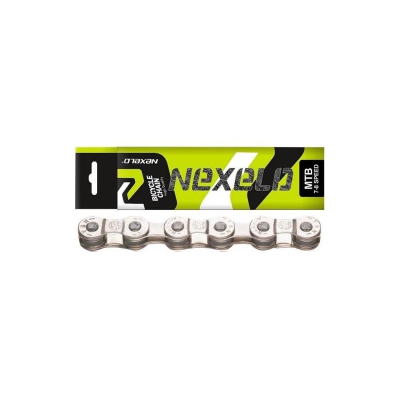 Řetěz NEXELO 7-8 rychlostí stříbrný výprodej