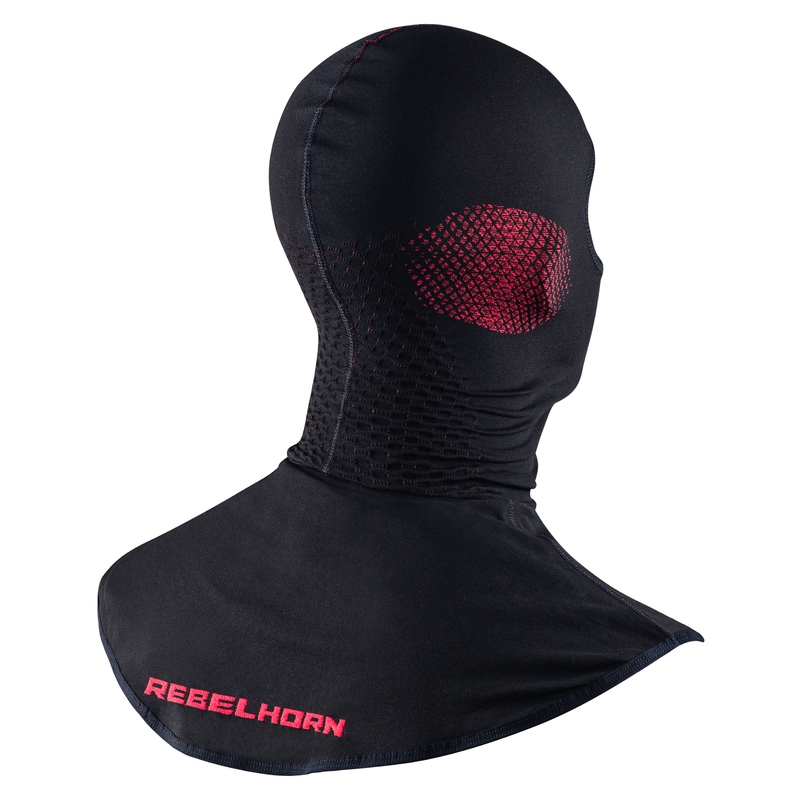 "Rebelhorn Therm II" juodai raudonas termo šalmas