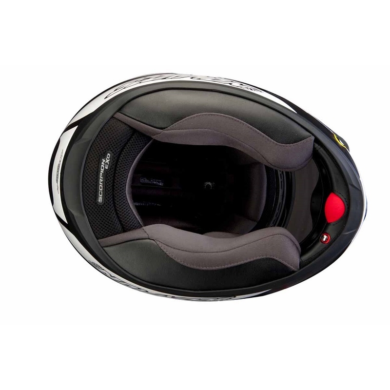 Přilba na motorku Scorpion EXO-410 Air Antares černo-modrá