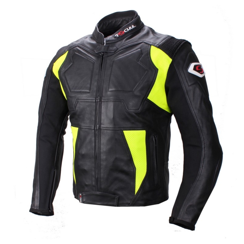 Bunda na motorku Tschul 850 černo-fluo žlutá výprodej