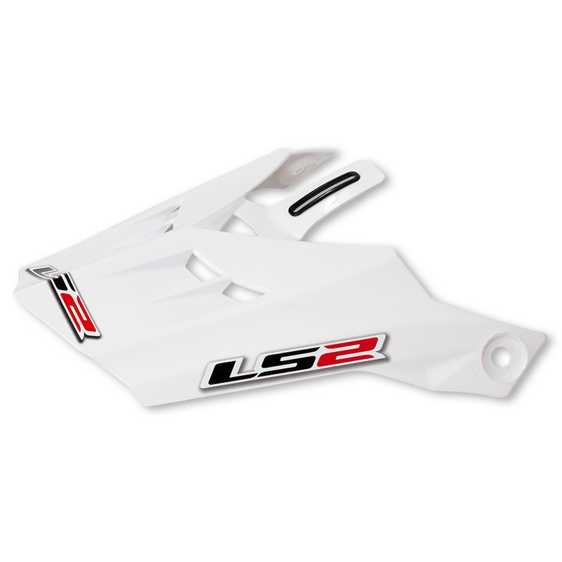 LS2 PEAK MX456 kompaso LS2 PEAK MX456 šalmo skydelis baltas blizgus
