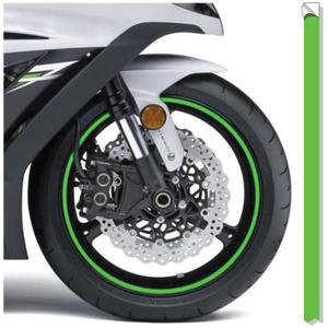 Atspindinti ratlankio juosta Spausdinti fluo žalią