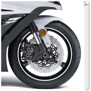 Atspindinti ratlankio juosta Spausdinti balta