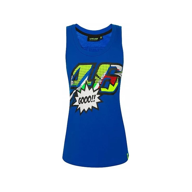 Moteriškas marškinėlis VR46 Valentino Rossi POP ART blue