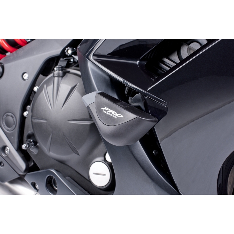 Padací protektory Puig PRO - Kawasaki ER-6F (12-15) černé
