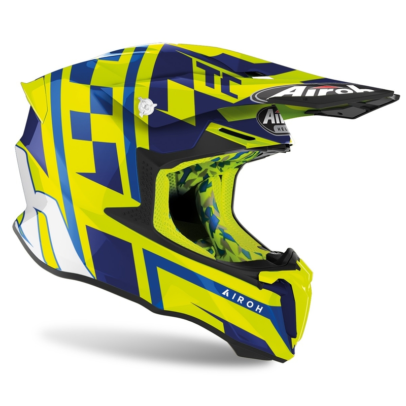 Motokrosová přilba Airoh Twist 2.0 TC21 2022 žlutá lesklá výprodej