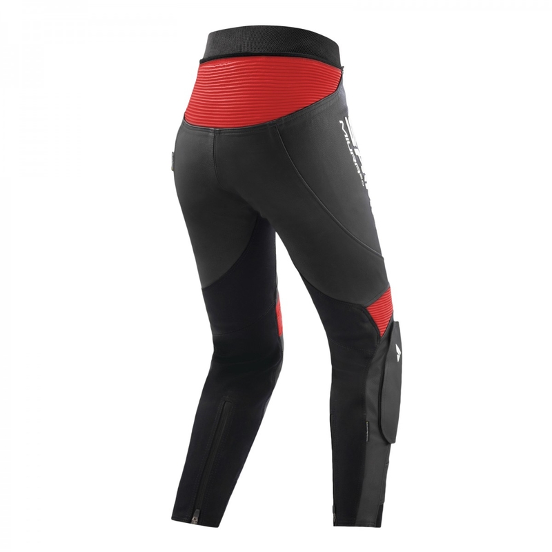 Moteriškos Shima Miura 2.0 Black/Red motociklininko kelnės