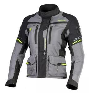Moteriška motociklininko striukė SECA Arrakis II pilkai juoda išpardavimas
