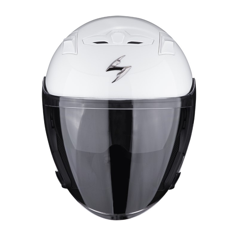 Atviras motociklininko šalmas SCORPION EXO-230 Solid white