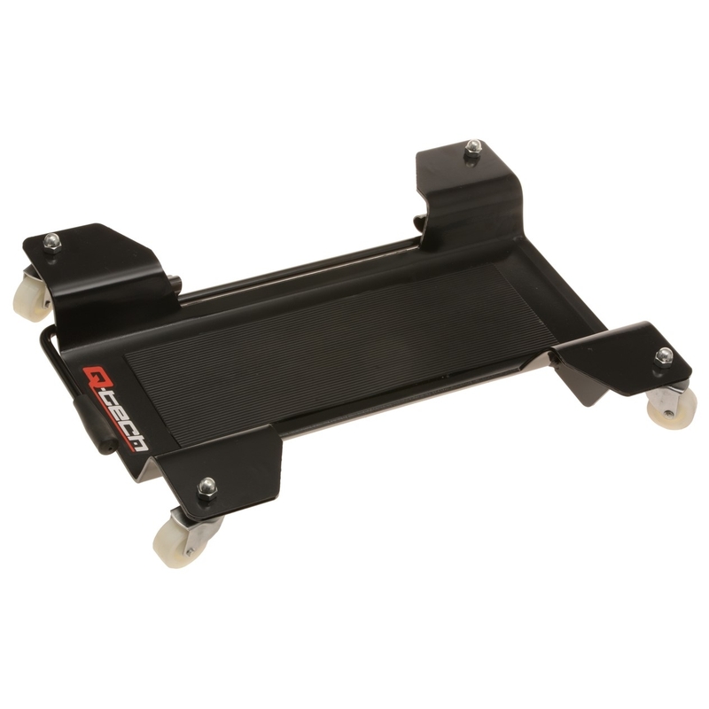 "Q-Tech" mobilusis kilimėlis po pagrindiniu stovu, juodas