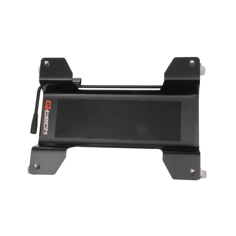 "Q-Tech" mobilusis kilimėlis po pagrindiniu stovu, juodas