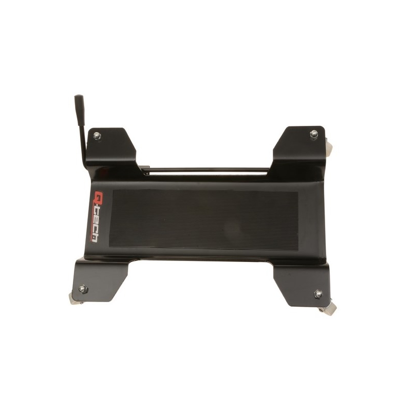 "Q-Tech" mobilusis kilimėlis po pagrindiniu stovu, juodas