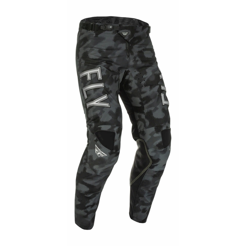 Motokrosové kalhoty FLY Racing Kinetic S.E. 2022 černo-šedé camo