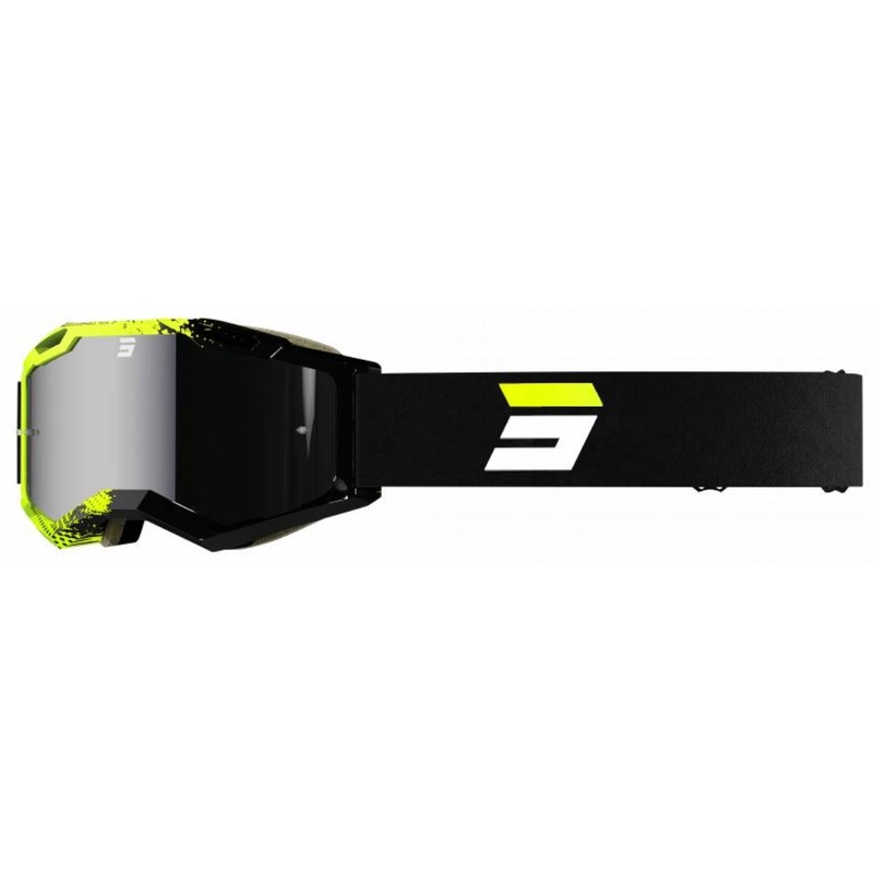 Motokroso akiniai Shot Iris 2.0 Fusion black-fluo yellow