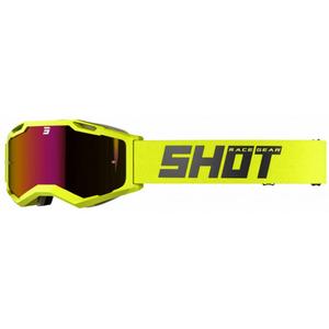 Motokroso akiniai Shot Iris 2.0 Solid fluo yellow