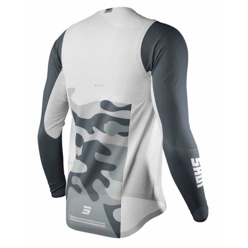 Motokrosový dres Shot Aerolite Prime bílo-šedý