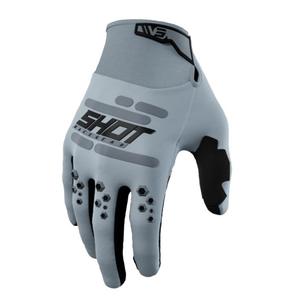 Motokroso pirštinės Shot Vision pilkos spalvos