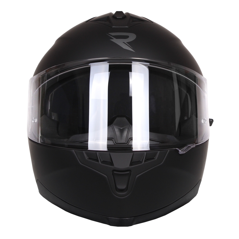 Integruotas motociklininko šalmas Street Racer Magna juodas matinis