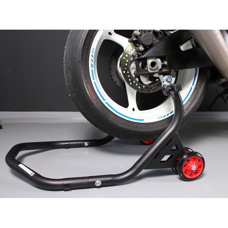 Galinis motociklo stovas su ratukais R-TOOL EVO