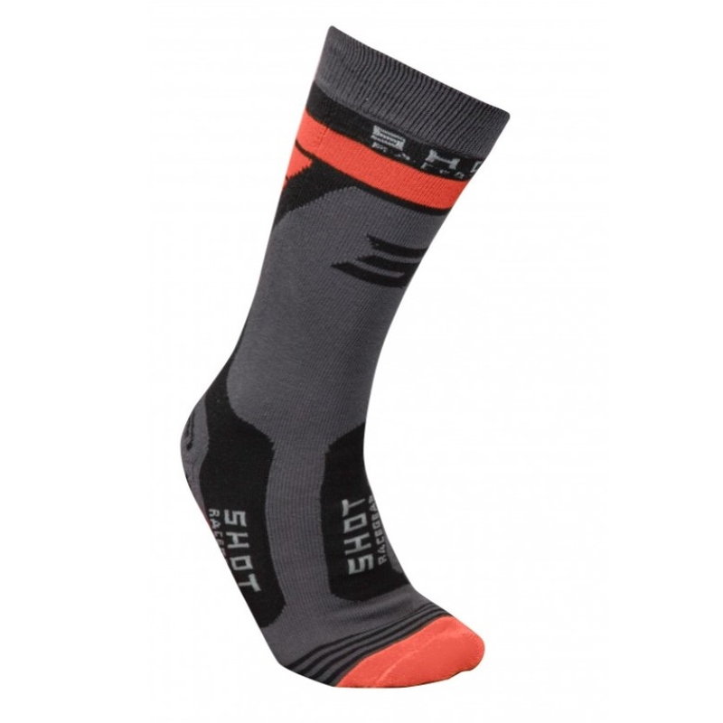 Kojinės Shot Race 2.0 grey-orange