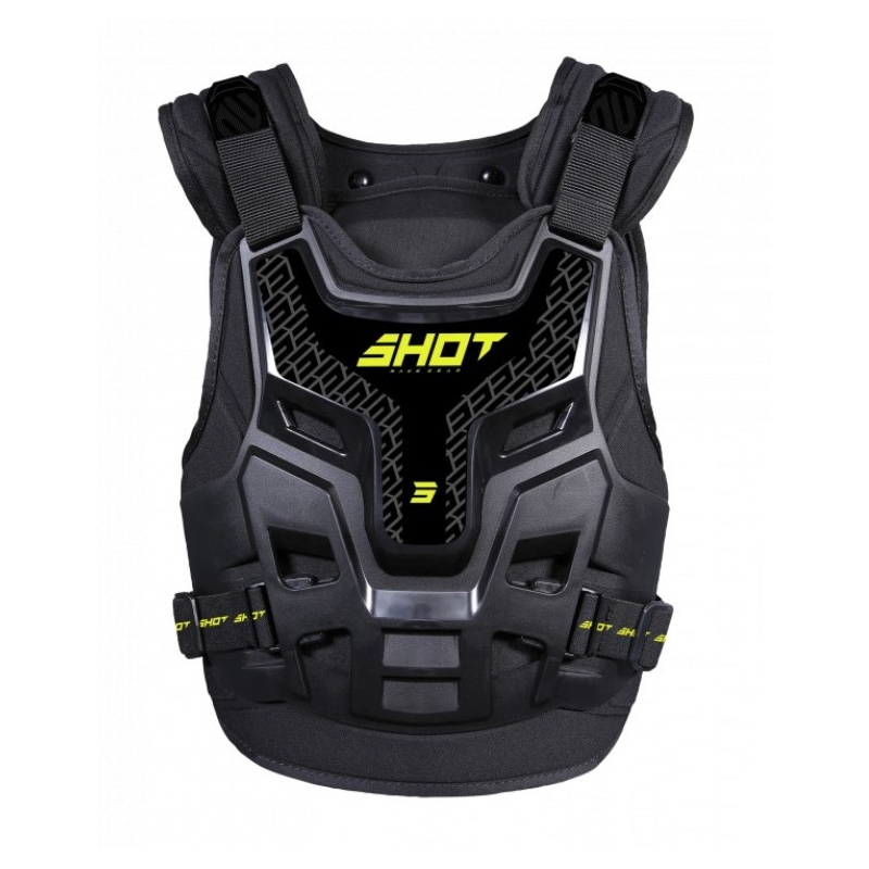 Chránič hrudi Shot Fighter 2.0 černý-fluo žlutý