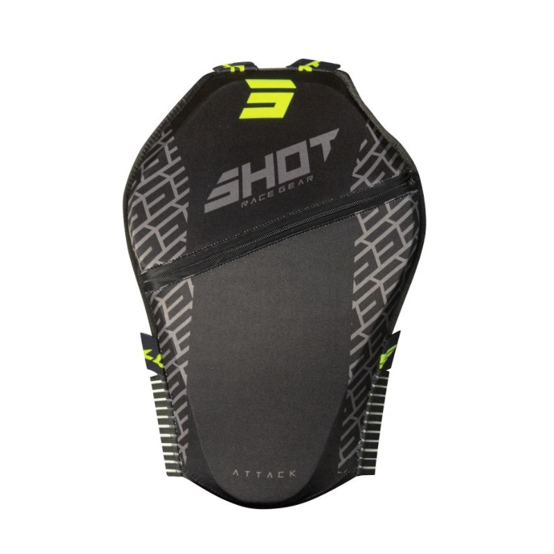 Nugaros apsauga "Shot Attack" juoda-fluo geltona
