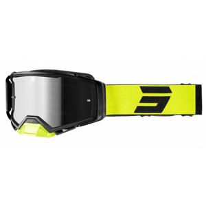 Motokroso akiniai Shot Core black-fluo yellow