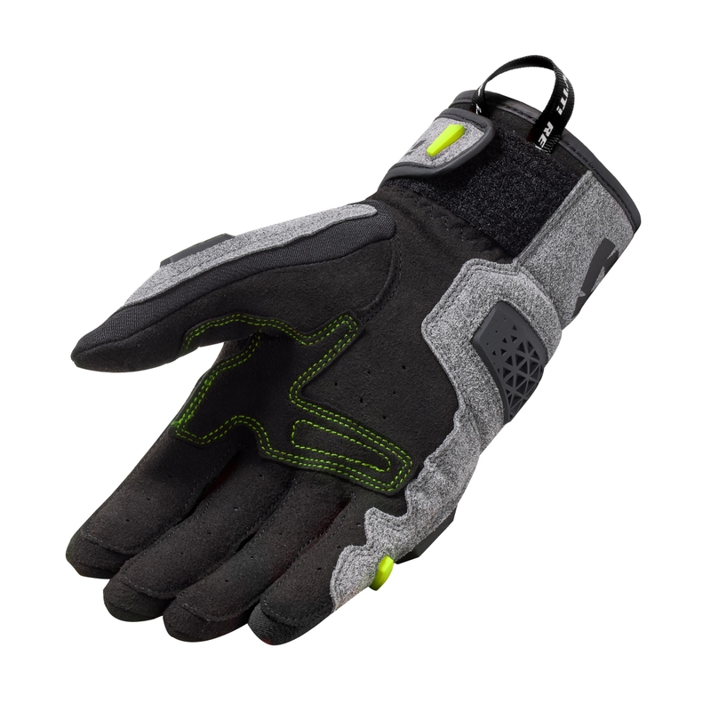Motociklininko pirštinės Revit Mangrove silver-black-fluo yellow